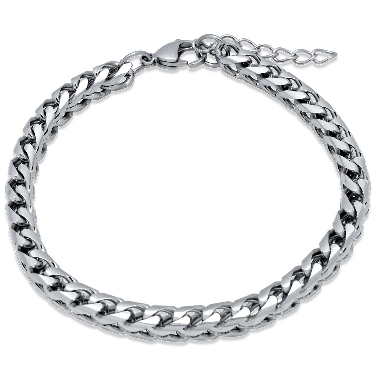 Alpha Silver Bracelet 6MM Βραχιόλι από ανοξείδωτο ατσάλι 316L
